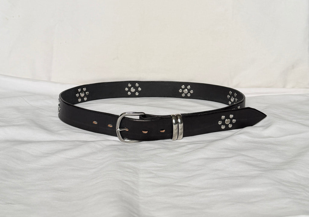 Studded Double Keeper Belt - 1.25"