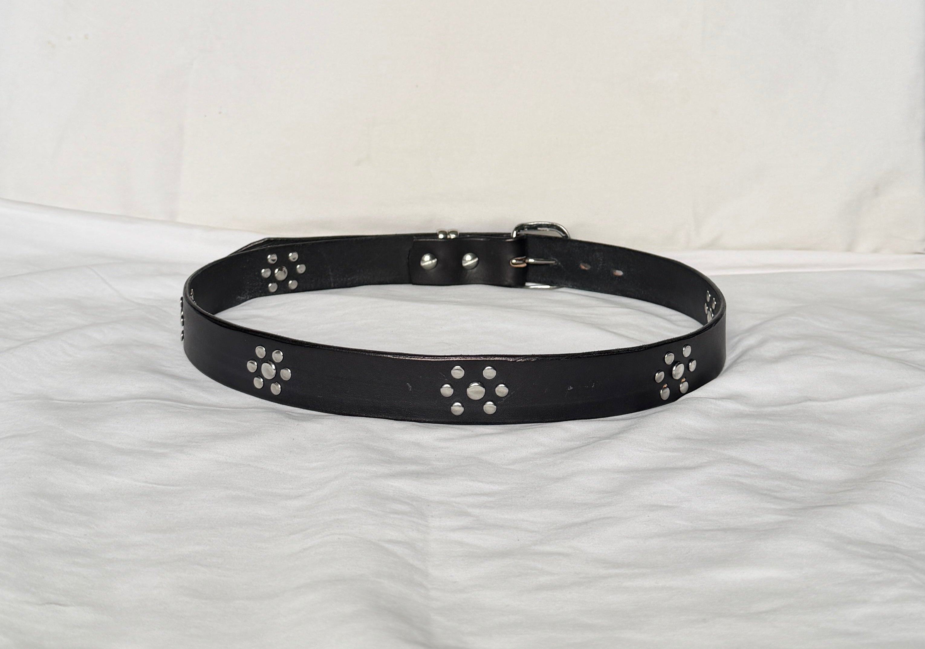 Studded Double Keeper Belt - 1.25"